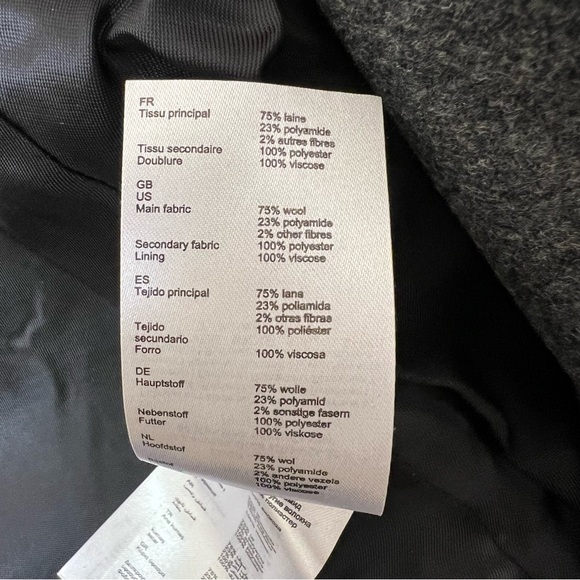 Maje Grey Wool Coat - Picture 5 of 7